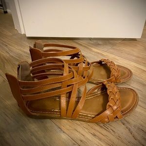 Braided sandals